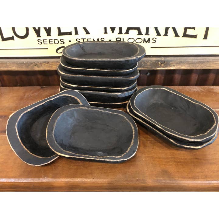 Wholesale Bundle of 10 - Mini Dough Bowls Black for wholesale by McCain's Furniture Co