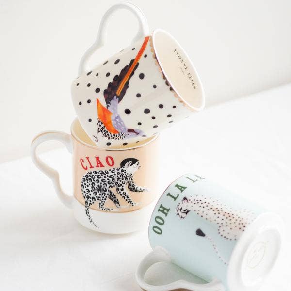 Yvonne Ellen - Vente Tasse à café - Yvonne Ellen Petit Mug Guépard3
