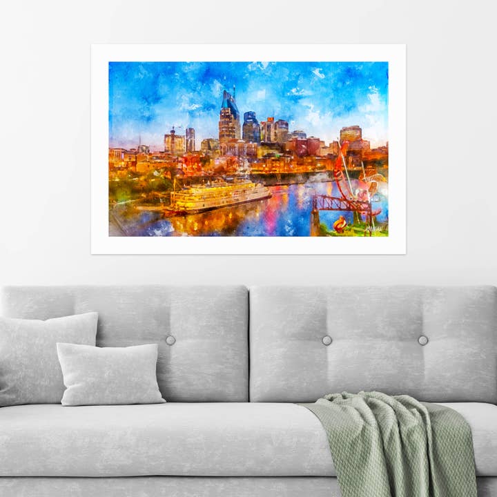 Giclee Art Prints, Nashville TN, General Jackson for wholesale by G.O.A.T House of Creative