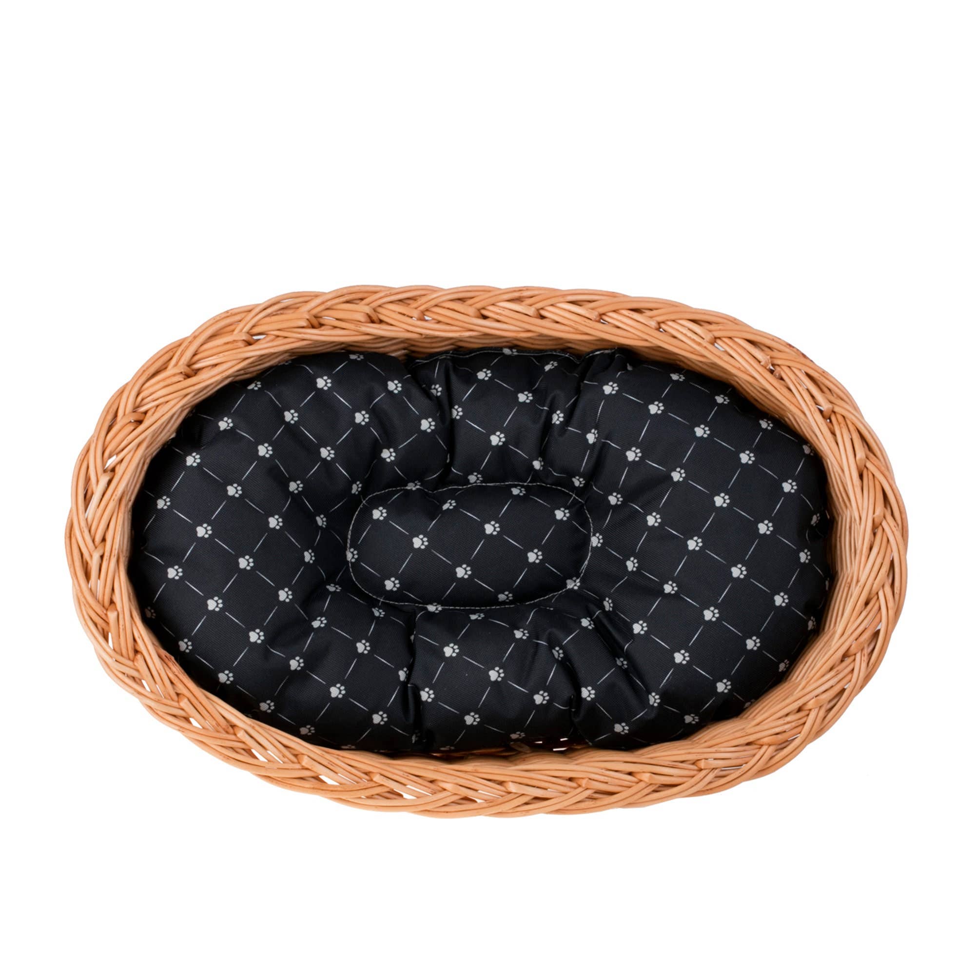 The Wicker Stories – Engroshandel Seng - Hund – Håndflettet kurve til kæledyr i naturlig pil – rund hundeseng4