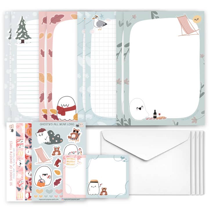 My Sweet Paper Card - Wholesale Stationery/notecard set - Ghosty Stationery - Letter Writing Set2
