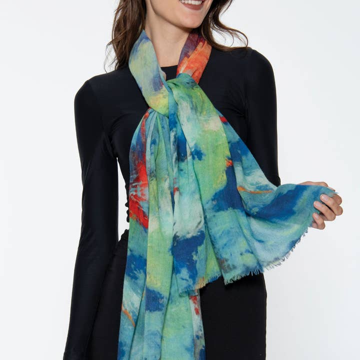 Sevya Handmade - Vente Châle – femme - Écharpes en laine fine Reena25