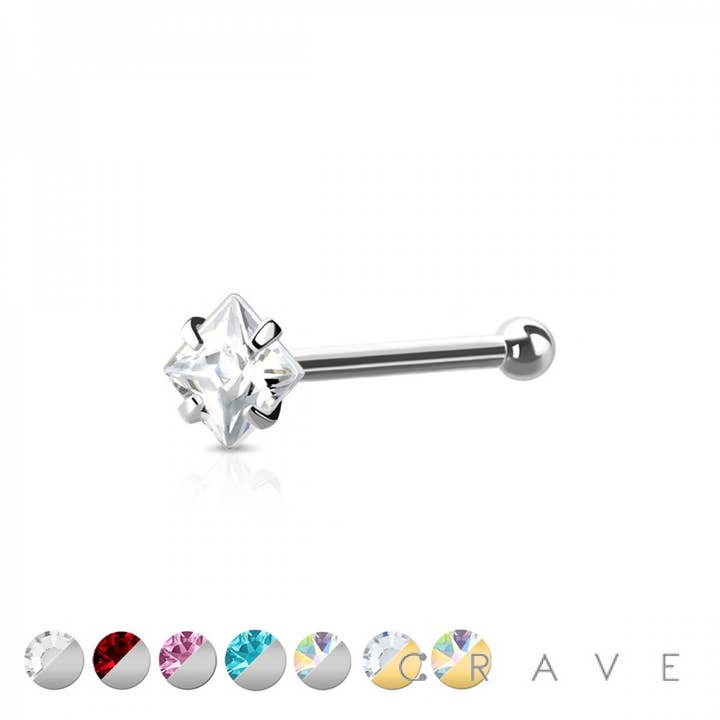 ENSEMBLE DE BROCHES DE FORME CARRÉE EN ACIER CHIRURGICAL 316L pour la vente par CRAVE