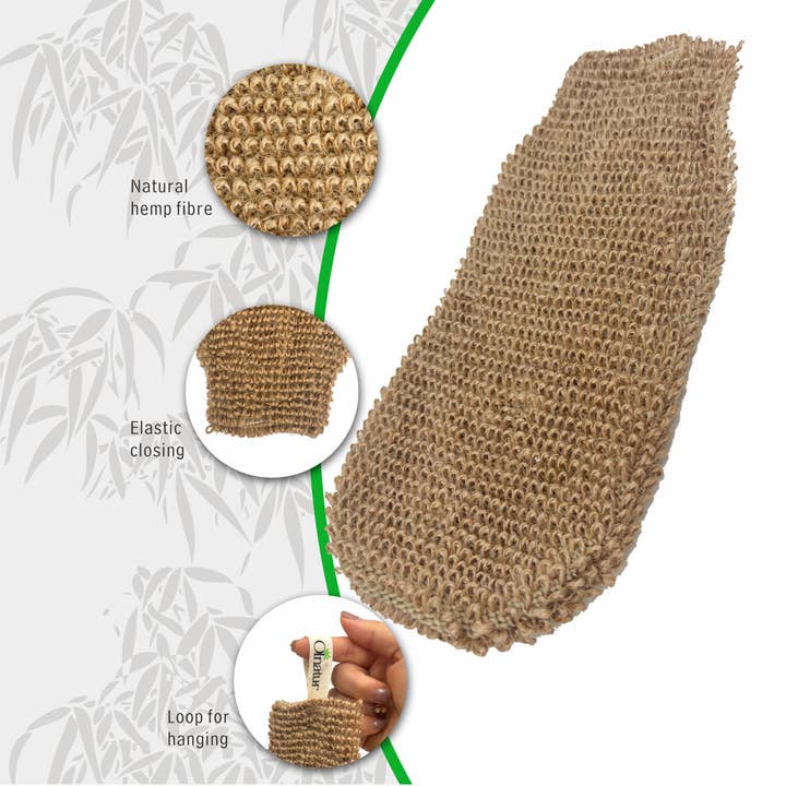 Max-Link Solutions Ltd - Vente Gants/moufle pour gommage - Gant exfoliant en chanvre Olnatur, gants exfoliants naturels4