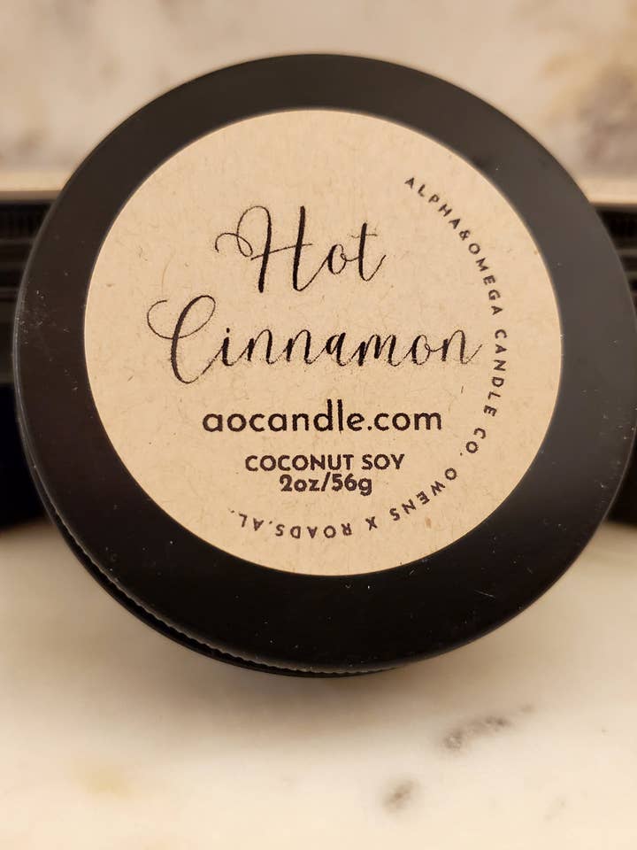 Canela Caliente 2 oz Mezcla de Soja de Coco para venta al por mayor de Alpha & Omega Candle Co.