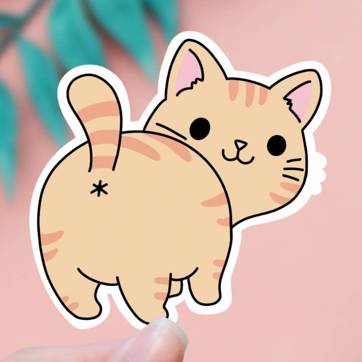 EnchantingSunshine - Wholesale Sticker - Cat Butt Funny Sticker0
