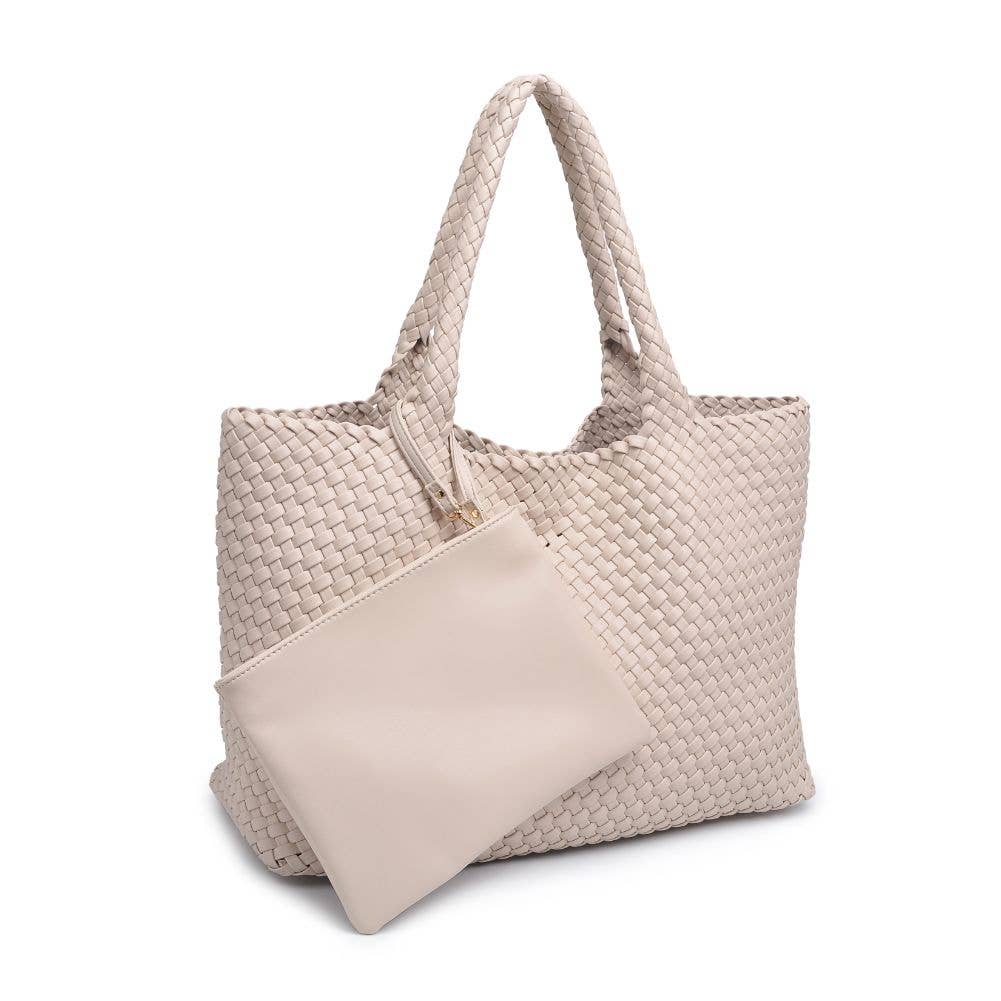 Moda Luxe - Vendita all'ingrosso Borsa tote - Donna - Borsa tote intrecciata in pelle vegana Solana13