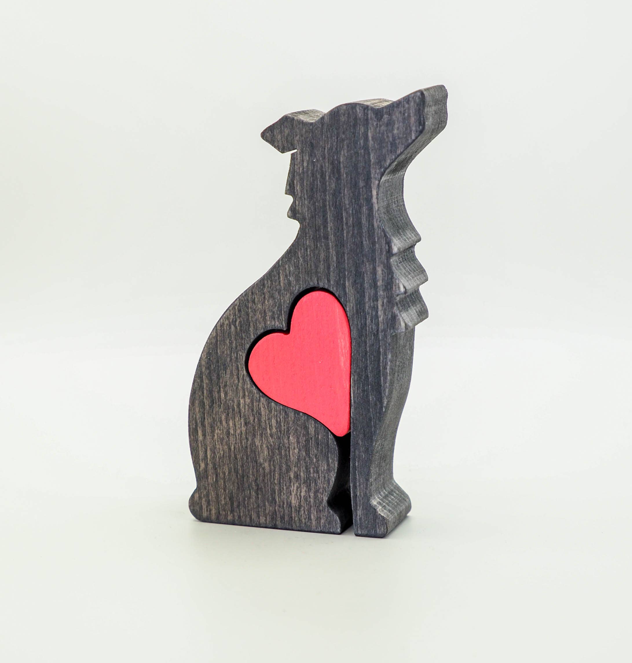Wood Metamorphosis - Wholesale Decorative Figurine - Border Collie - Minimalistic wooden dog figurine keepsake1