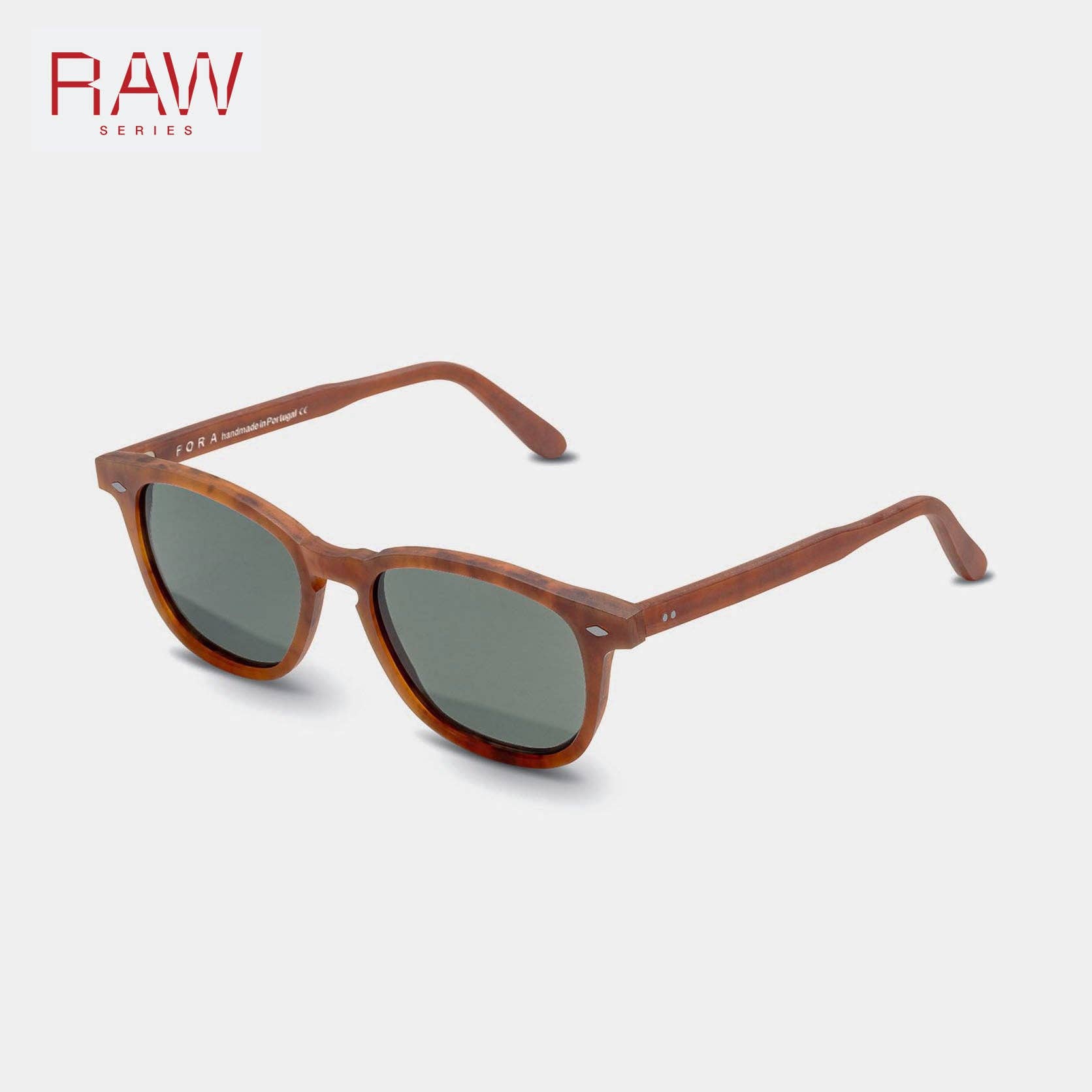FORA - Wholesale Sunglasses - Unisex - Unisex Square Sunglasses | RAW Maker | Unpolished Acetate5