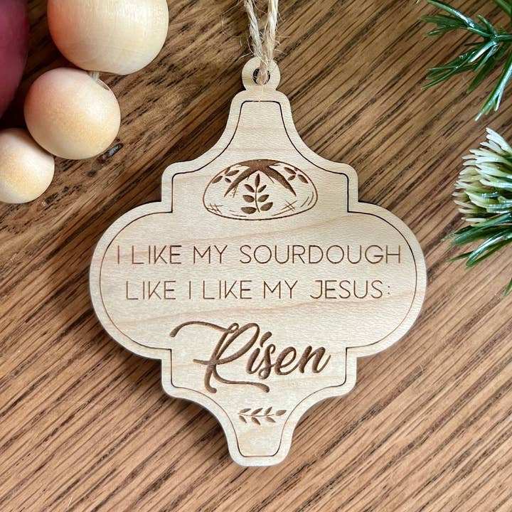 Rustic Raleigh – wholesale Ornament – Funny Sourdough Baker Lover Christian Christmas Ornament0