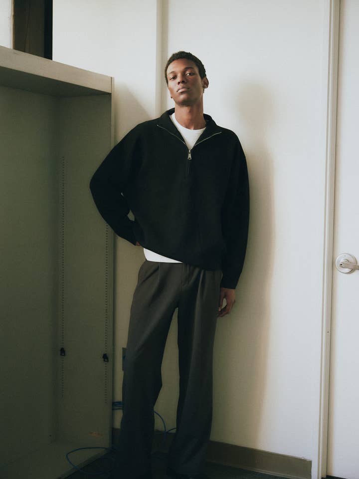 The Martin Sweater | Half-Zip Sweater for wholesale by MOD REF