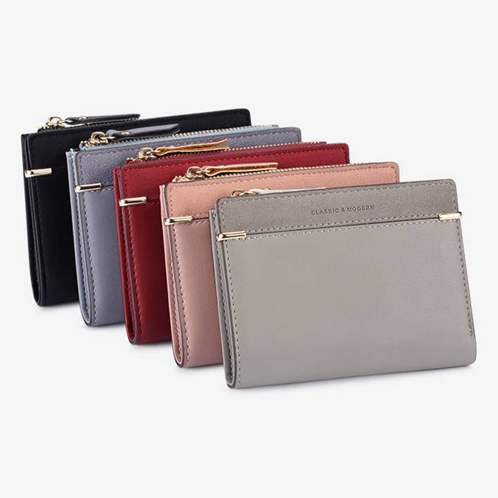 SIMPLE COIN PURSE WITH MULTIPLE CARD SLOTS_CWAB1662 for wholesale by ACCITY