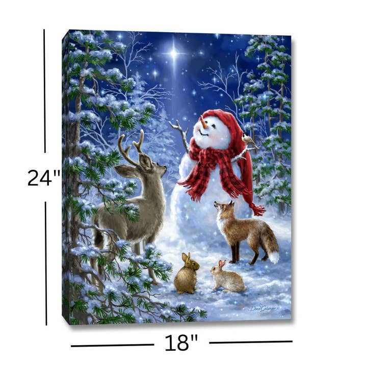 Glow Decor - Wholesale Christmas Wall Art - Heaven and Nature Sing 18x24 Fully Illuminated LED Wall Art1