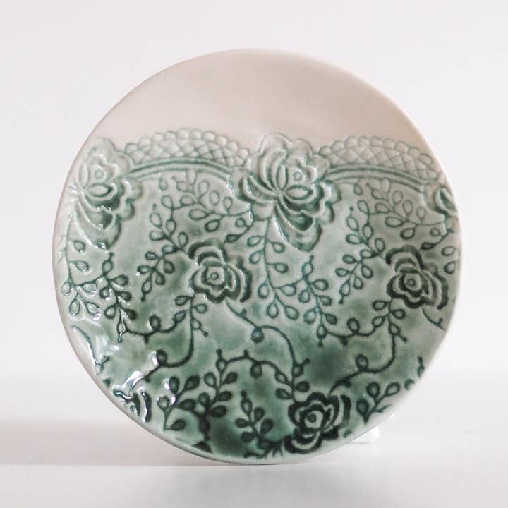 Plato de abalorios para venta al por mayor de Stitched Ceramics