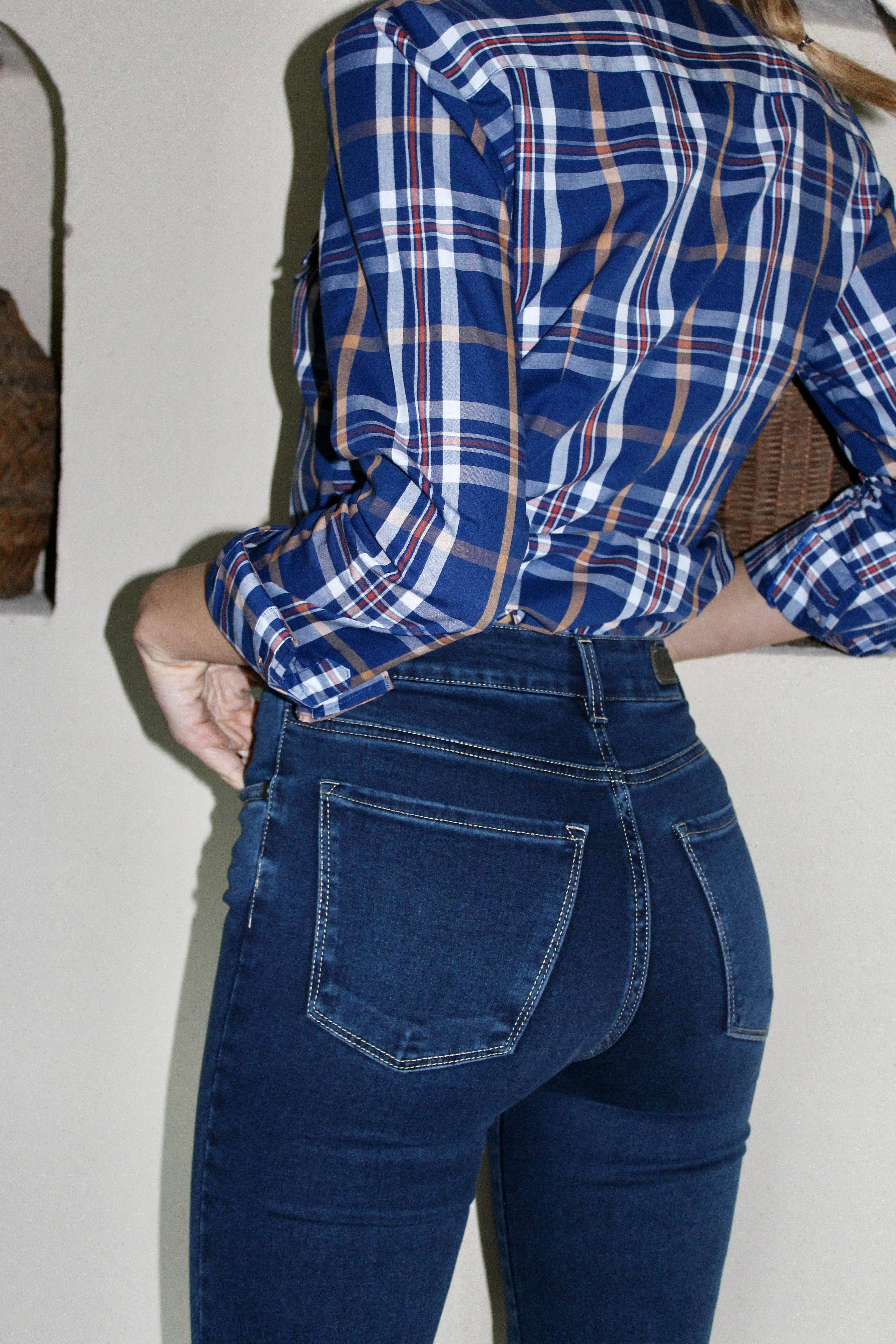 Custi Mikelo: Men's Clothing & Christmas Gifts – wholesale Jeans - Dam – Flickjeans med stentvättad look1