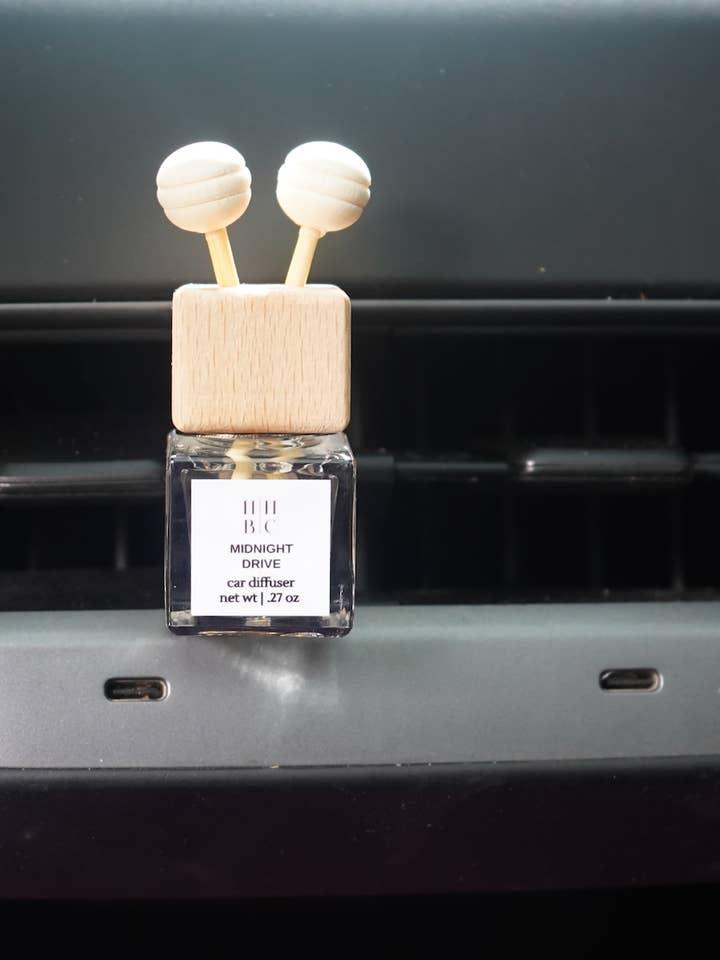 Midnight Drive Car Diffuser, Vent Adjustable, Non-Toxic for wholesale by Hickory Hill Bath Company