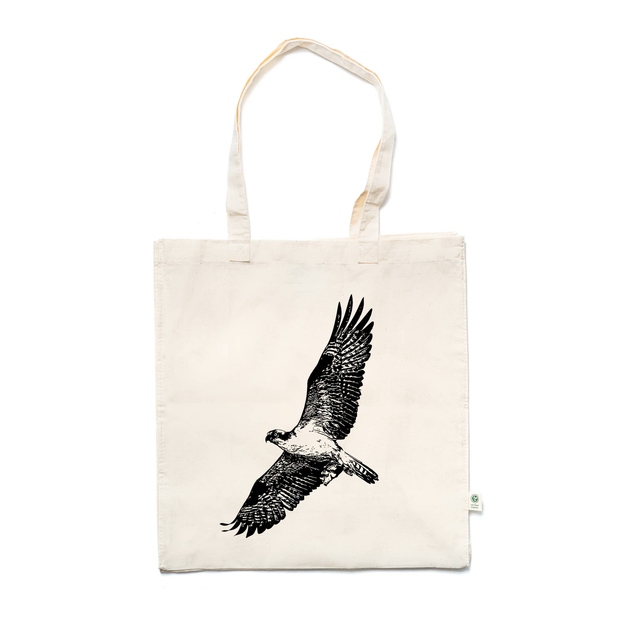Our Wild Puget Sound - Wholesale Tote Bag - Unisex - Osprey Printed Organic Cotton Tote Bag0