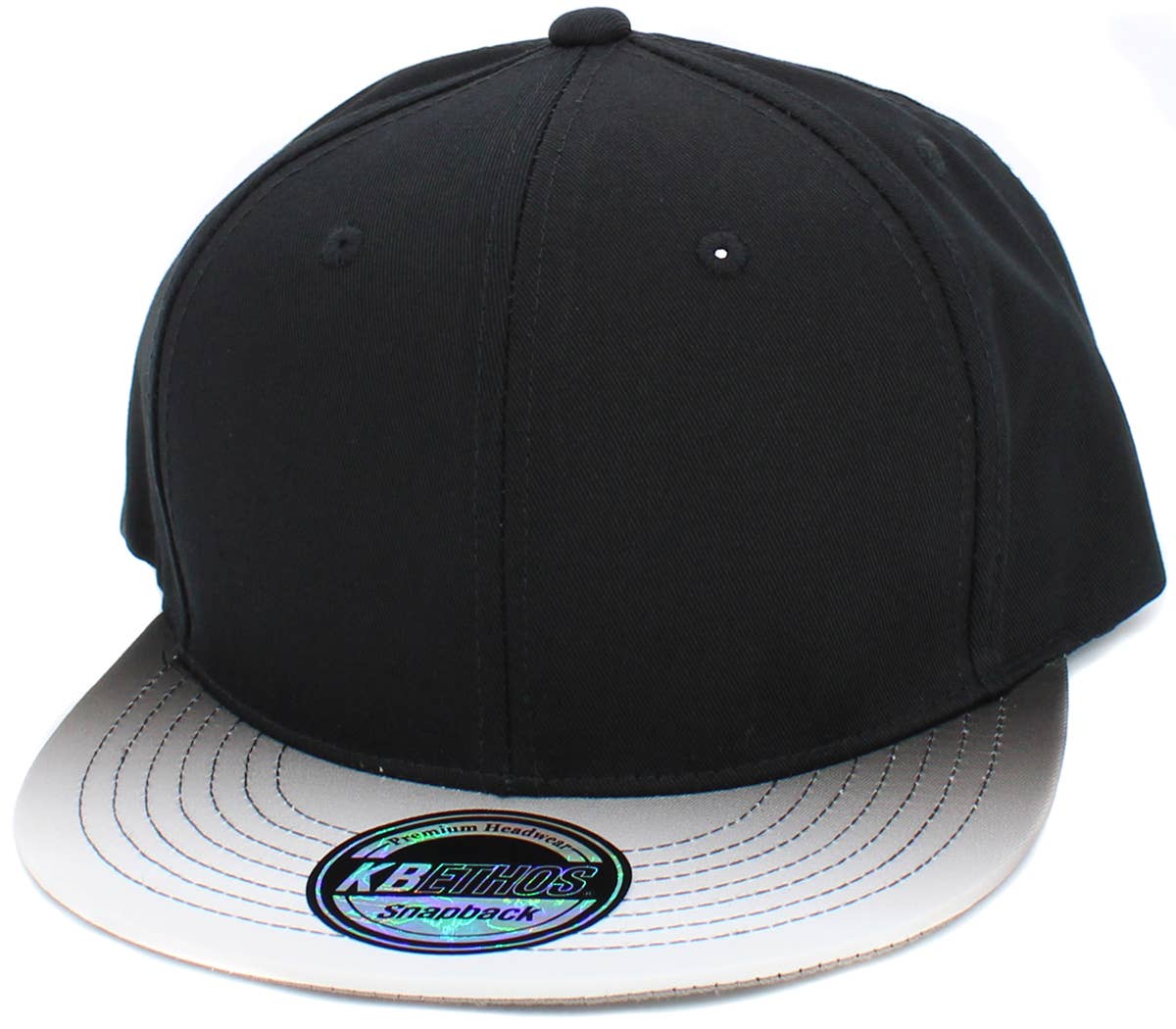 KBETHOS - Wholesale Flat Brim Cap - Men's - Ombre Brim Snapback7