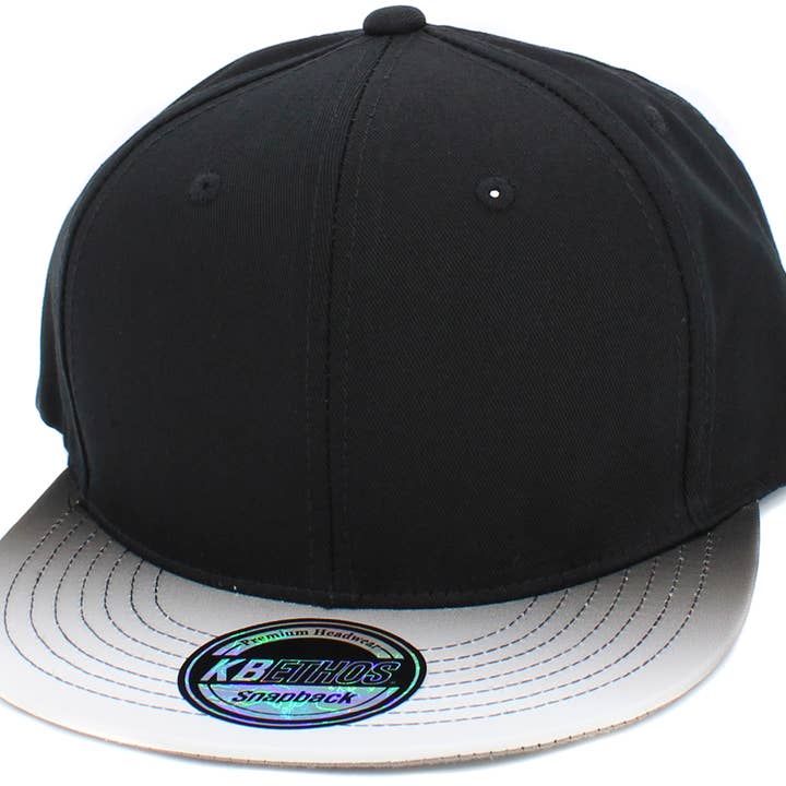 KBETHOS - Wholesale Flat Brim Cap - Men's - Ombre Brim Snapback7