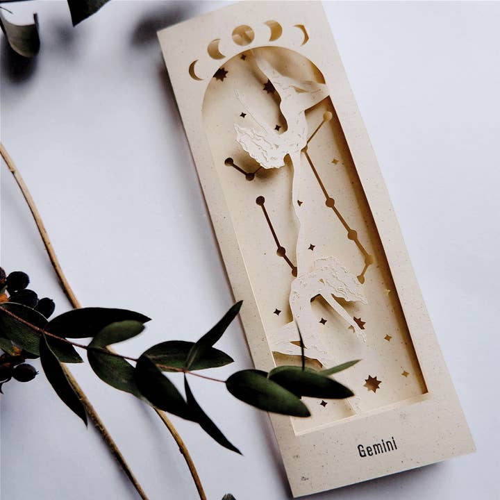 Gemini zodiac 3D bladwijzer voor wholesale door Lione & Sheikh