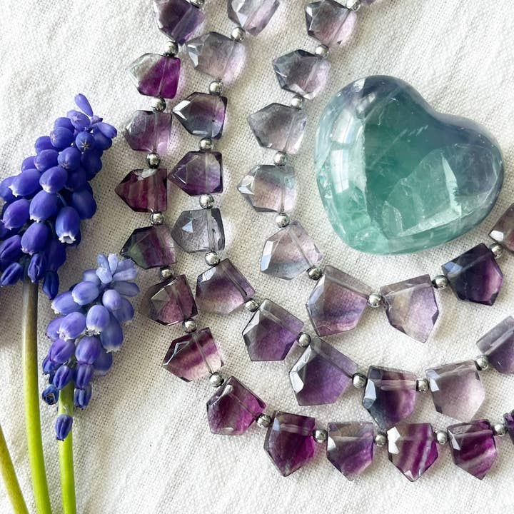 Merelani Designs - Wholesale Pendant/Charm Necklace - Fluorite Shield Cord Necklace