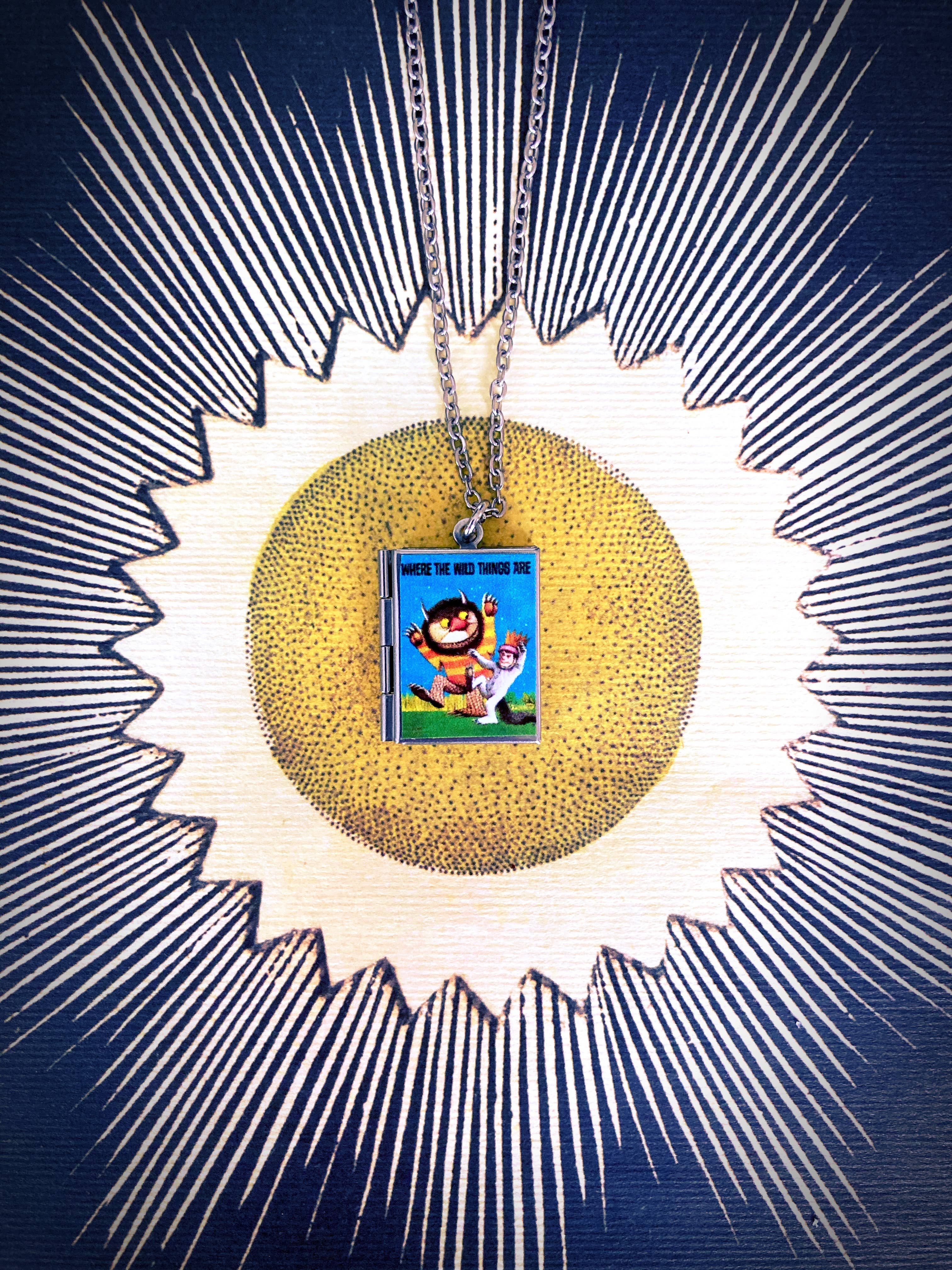 Marshall and Rose - Wholesale Locket Necklace - Book Locket Where the Wild Things Are2