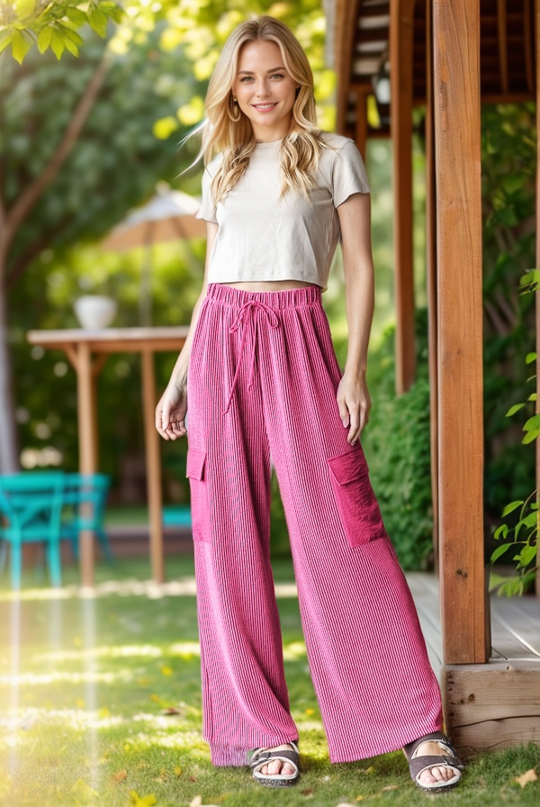 HEIMISH - Wholesale Pants - Women's - EP6780-10 SOLID URBAN RIBBED CASUAL PANTS13