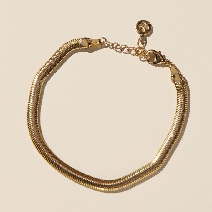 Goldenes Fischgräten-Armband für den Großhandel von Nickel and Suede