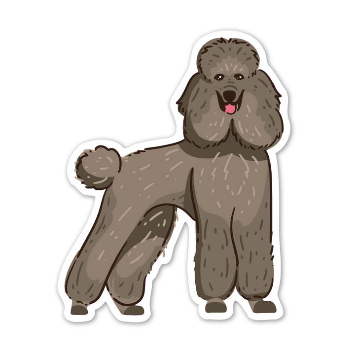 Standard Poodle Sticker for wholesale by The Stickerie