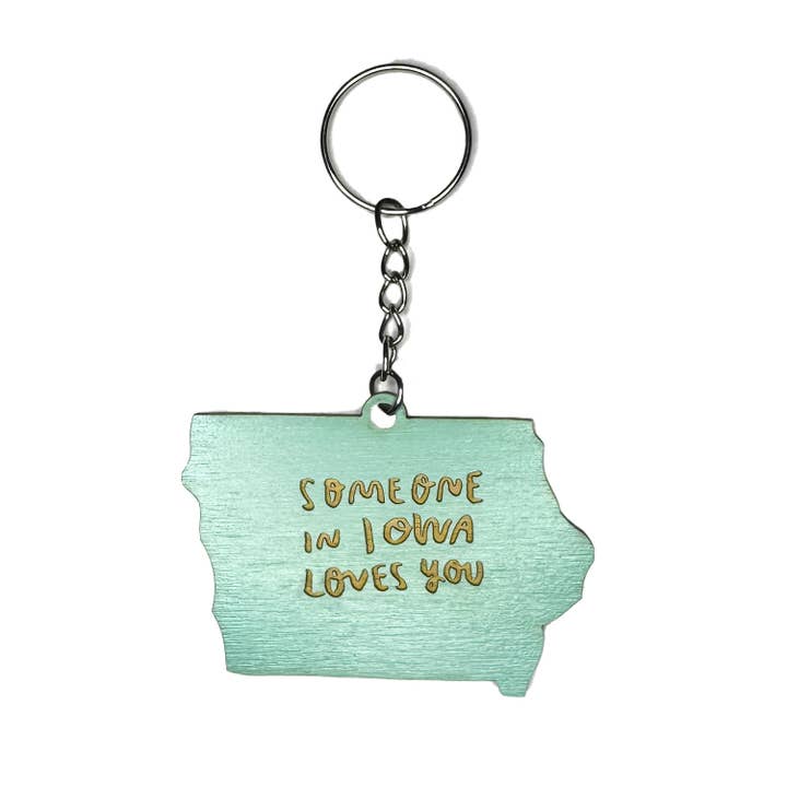 Someone in Iowa Loves You Keychain for wholesale by SnowMade
