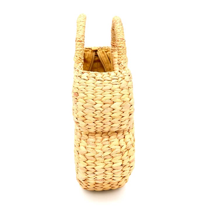 Art Floral Trading LLC - Wholesale Top Handle Bag - Women's - LIN3M1 Tote bag/Handbag-Medium-Natural