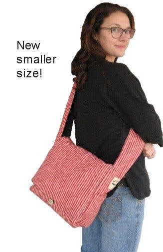 Ganesh Himal Trading - Wholesale Messenger Bag - Unisex - Handcrafted Cushioned Cotton Crossbody Wide Strap Flap Bag3