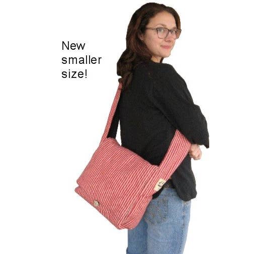 Ganesh Himal Trading - Wholesale Messenger Bag - Unisex - Handcrafted Cushioned Cotton Crossbody Wide Strap Flap Bag3