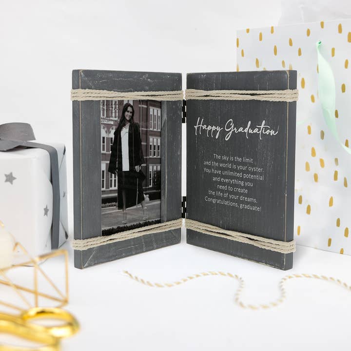 Pavilion - Wholesale Picture Frame - Happy Graduation - 5.5" x 7.5" Hinged Sentiment Frame3