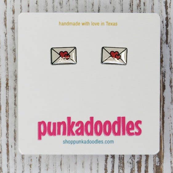 Valentine Letter Earrings for wholesale by Punkadoodles.co