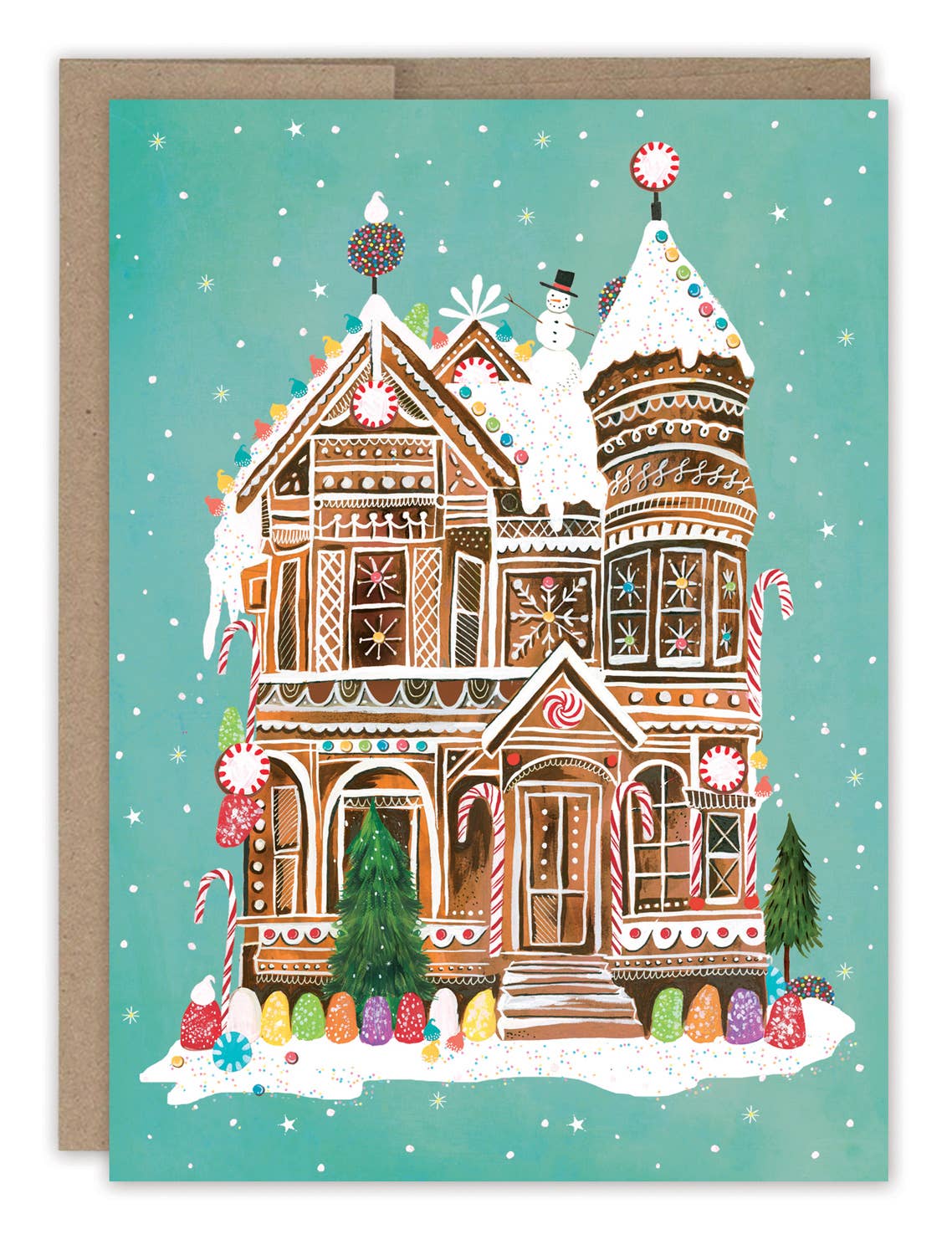 Biely & Shoaf - Wholesale Christmas Card - Gingerbread House Boxed Holiday Cards - Set of 101