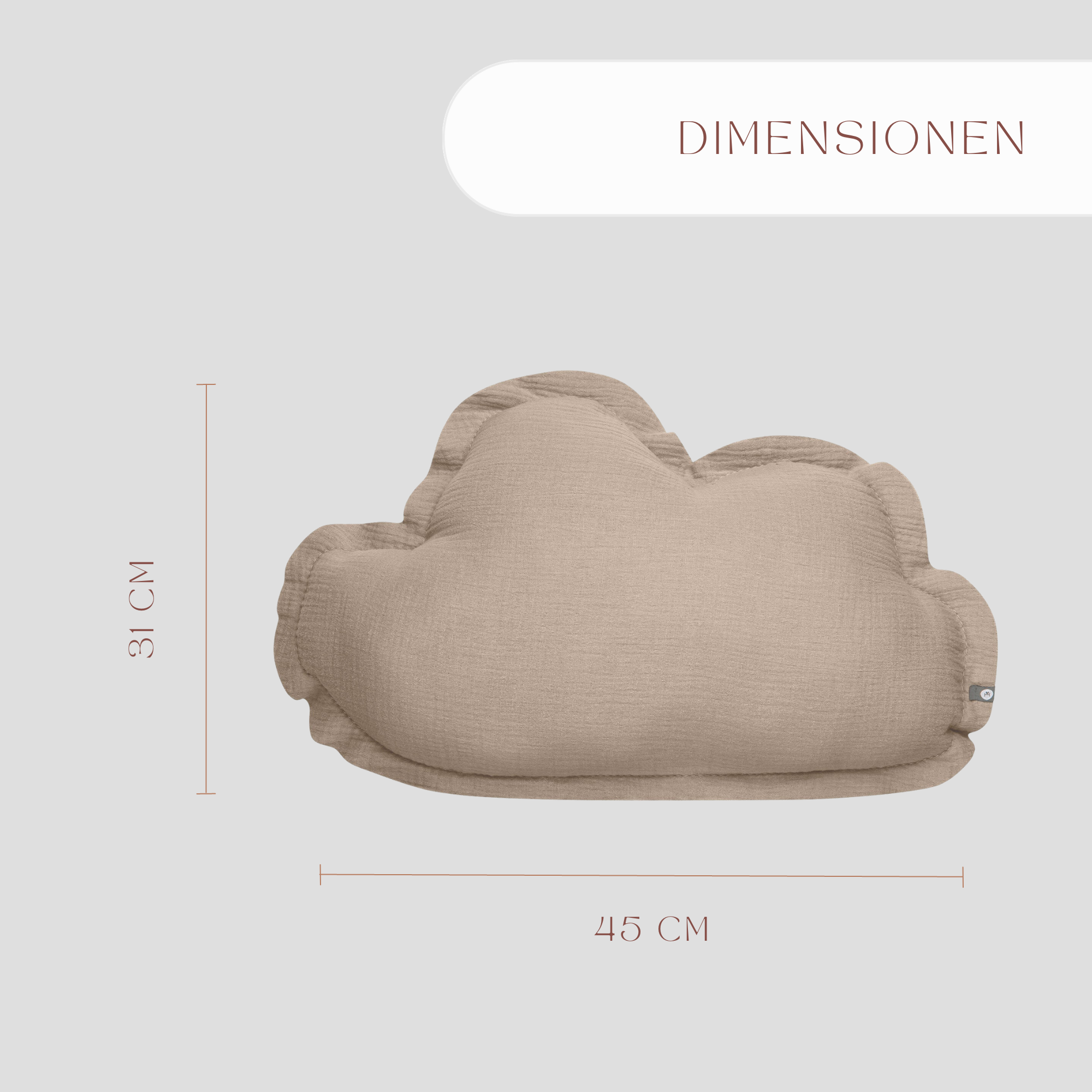 von Herzen - Wholesale Pillow/Cushion - Kids & Baby - MUSLIN PILLOW “CLOUD”16