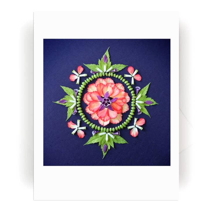 Nature / Flower Mandala Card :: Thresholds for wholesale by Nature Mandala Art