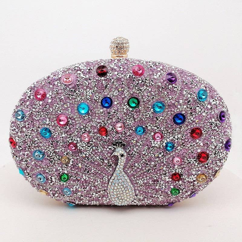 UZ Wholesale Store - Wholesale Clutch Bag - Women's - Peacock Embellished Evening Clutch1
