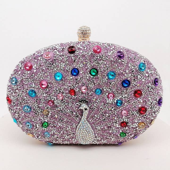 UZ Wholesale Store - Wholesale Clutch Bag - Women's - Peacock Embellished Evening Clutch1