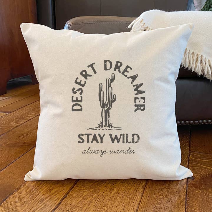 Desert Dreamer - Square Canvas Pillow for wholesale by North & Pine