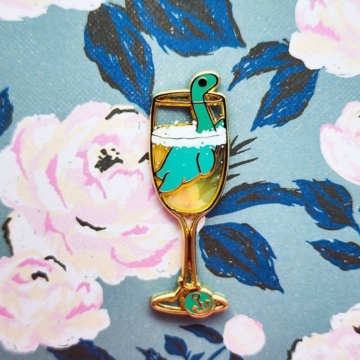 Toku Arts - Wholesale Lapel Pin/Button - Champ-agne Enamel Pin