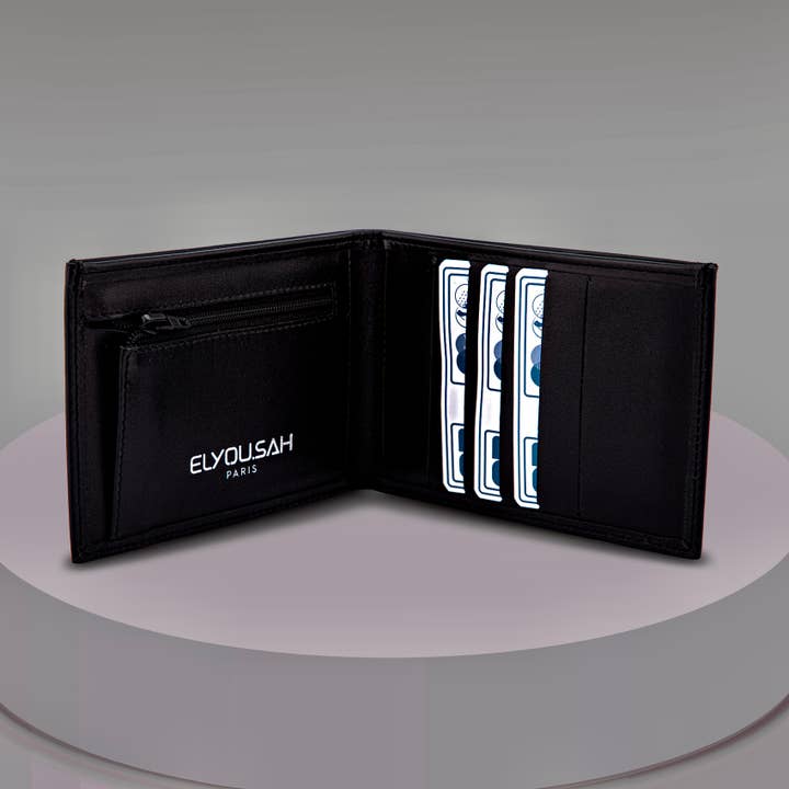 PEONY wallet (black) for wholesale by Elyousah Paris ,société SAROU