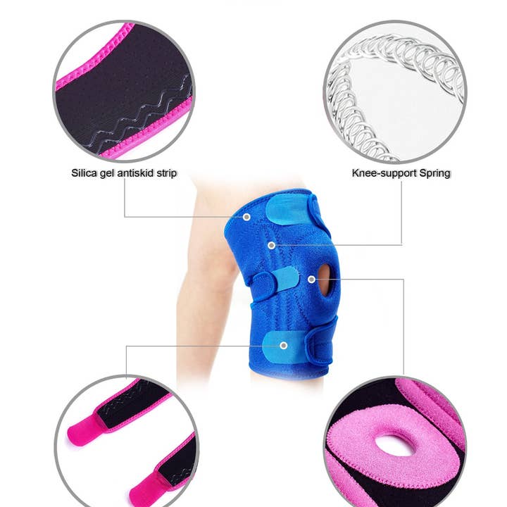 VIGOR - Wholesale Body Brace/Support - Adjustable Knee Brace Wraps Hinged Nylon Neoprene Stretch Pr1