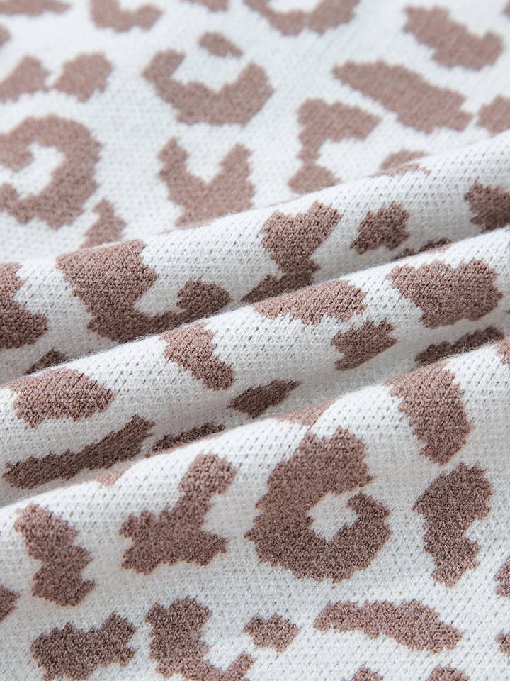 Babs + Birdie - Wholesale Cardigan - Women's - Leopard Chunky Knitted Cardigan Sweater13