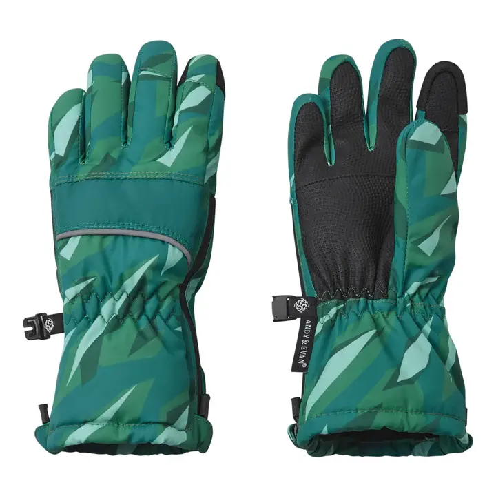 GREEN Boys Zip Gloves for wholesale on Faire3