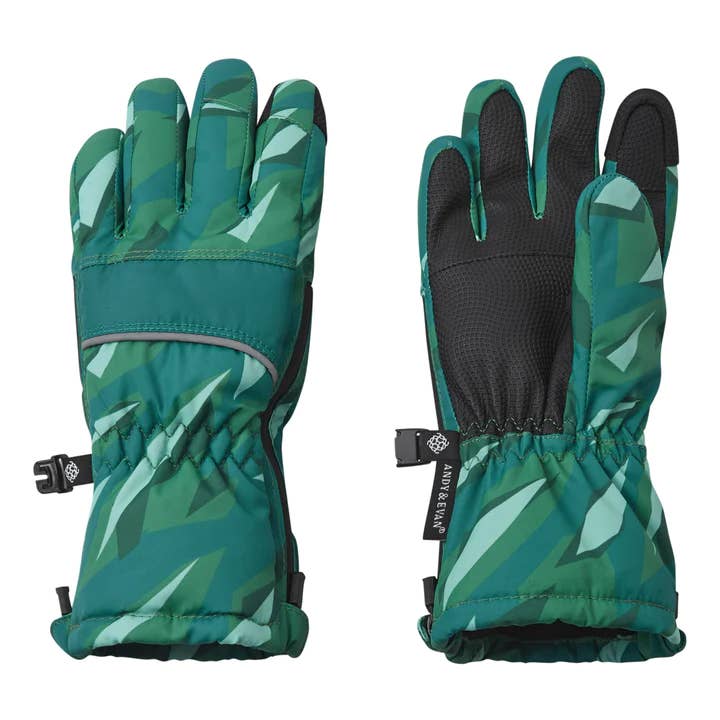 GREEN Boys Zip Gloves for wholesale on Faire3