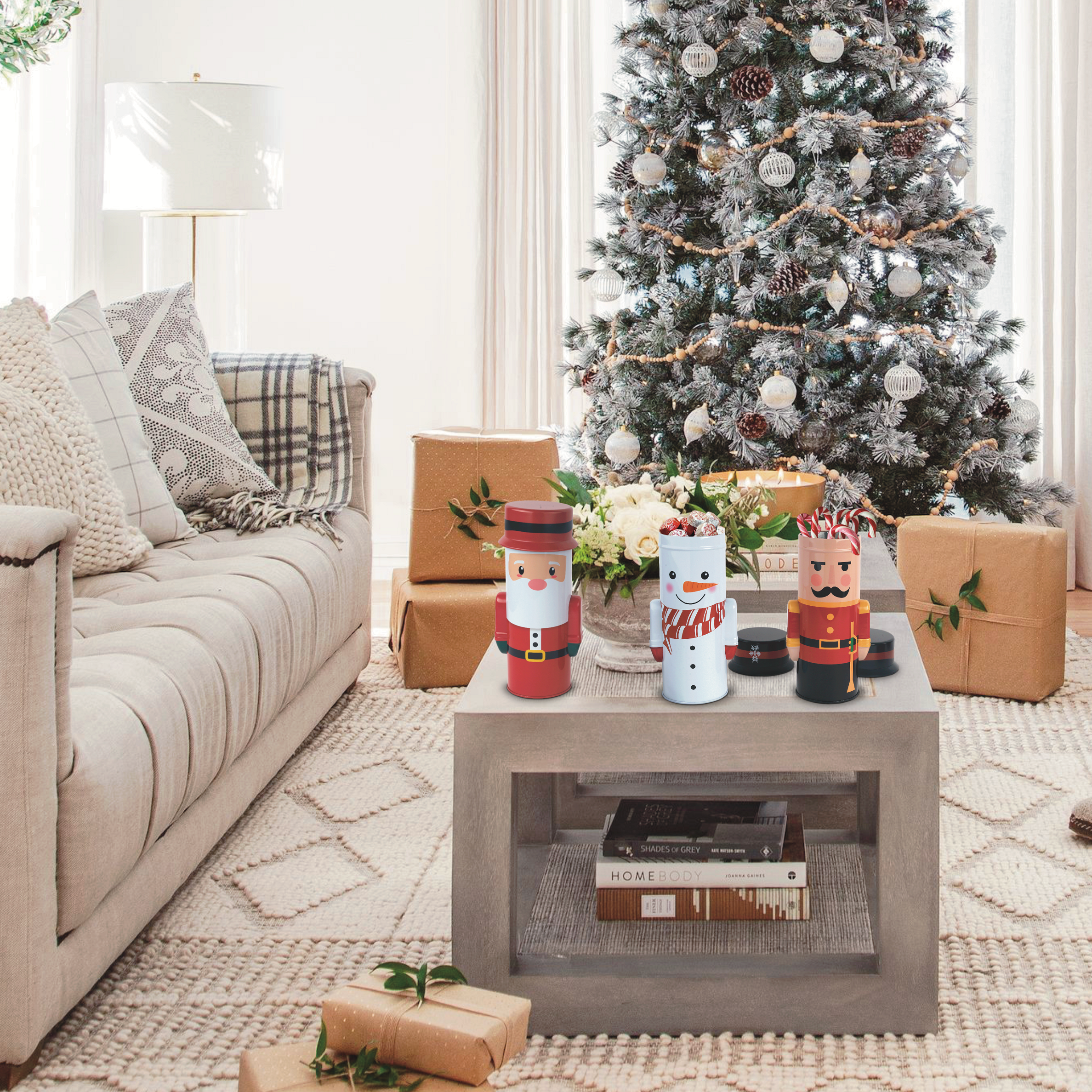 DAHO - Wholesale Christmas Decoration - DaHo Christmas Holiday 12pc Nutcracker Tin Santa Snowman5