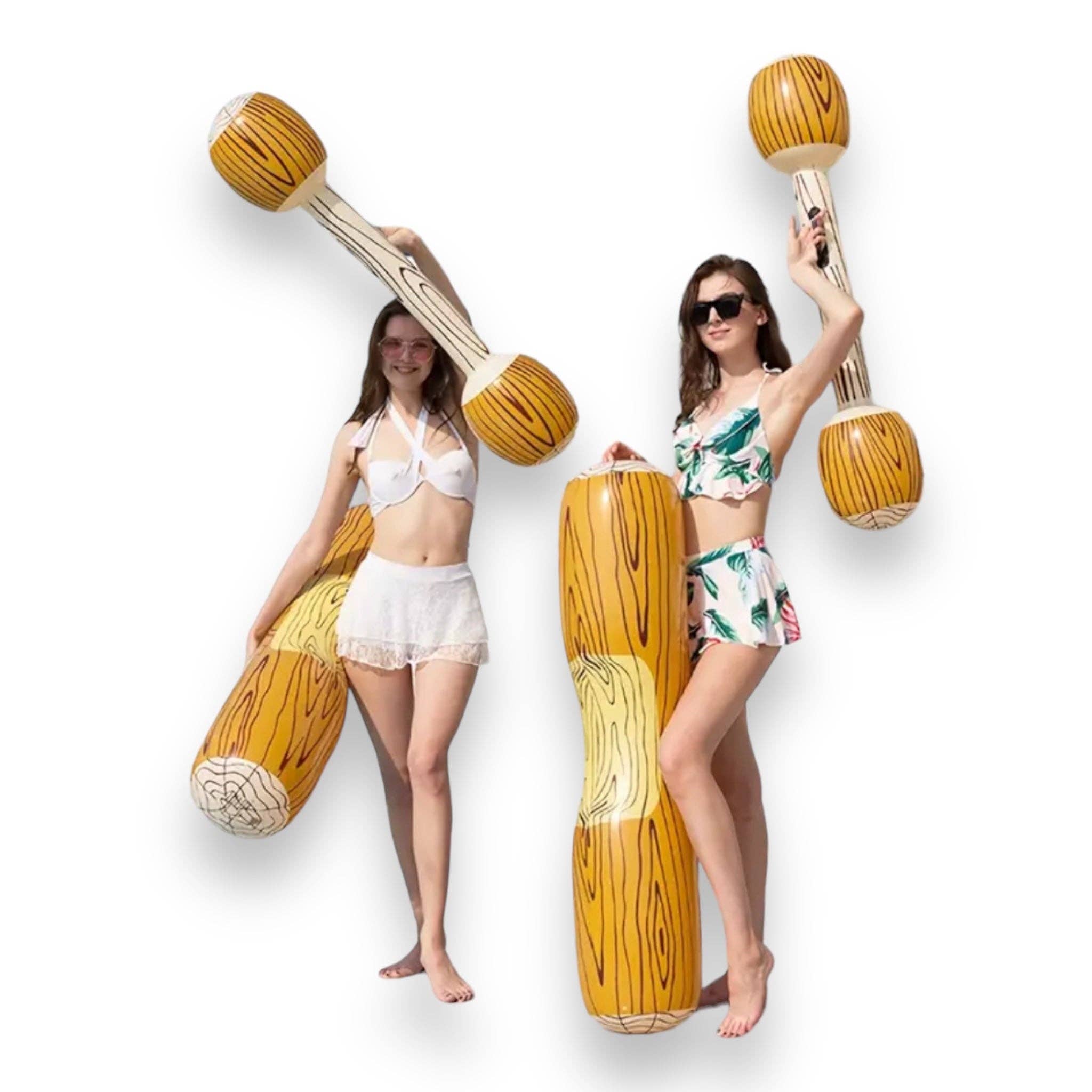 Kinky Pleasure - Vendita all'ingrosso Gonfiabili - Timmy Toys - T090 - Giochi d'Acqua - Battaglia su Legno con Bastoni - Set da 4 Pezzi10