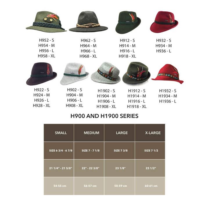 European Heritage Gifts - Wholesale Fedora - Unisex - Bavarian Oktoberfest Alpine Brown Wool Hat with German